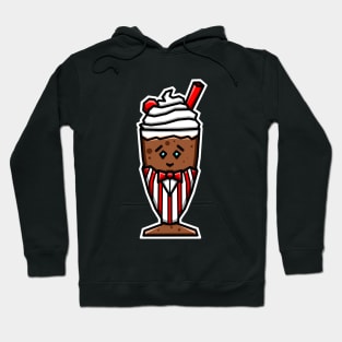 Cute Chocolate Milkshake in Soda Jerk (Clerk) Uniform Gift for Chocolate Lovers - Chocolate Milkshake Hoodie